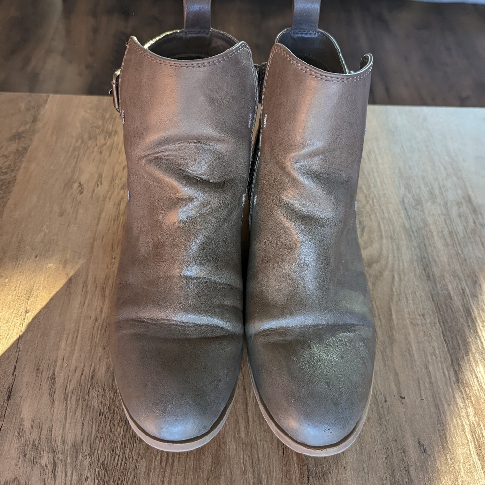 Brown booties